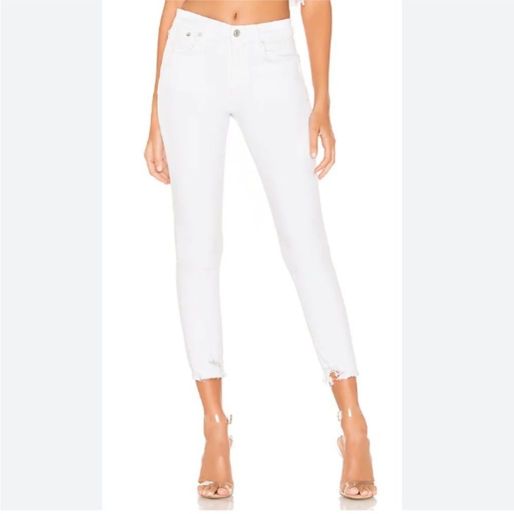 EUC AGOLDE Sophia Crop Hi Rise Straight Jeans in Sancation - Size 27